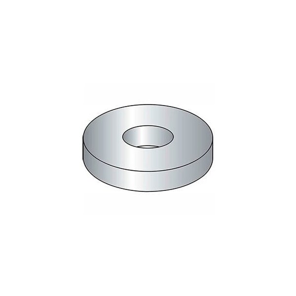 5/16in Flat Washer - USS - 3/8in I.D. - .064/.104in Thick - Steel - Zinc - Grade 2 - Pkg of 100